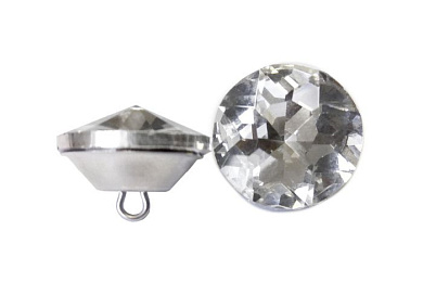 Пуговица мебельная 20мм стекло на ножке AKS 58513