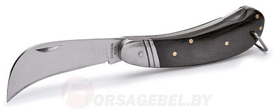 Нож электрика монтерский большой складной с изогнутым лезвием КВТ НМ-06