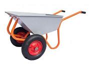 Тачка строительно-садовая ТССР-2П, 120л, 240 кг, 2 пневмоколеса 400х90 мм КОМ ТССР-2П