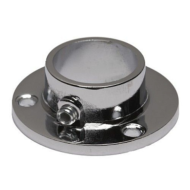 Крепление (розетка) трубы d25 (510А), хром AKS 95528