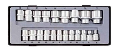 Набор 12 гр. головок 8-32 мм Force T4212-9 21 пр. 1/2''