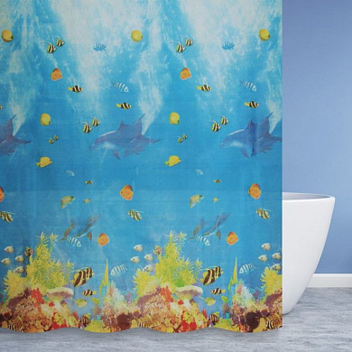 Шторка-занавеска ванны 180*180 см, 100% PEVA (полиэтиленвинилацетат) S-6PEVA08 Savol