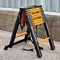 Стремянка телескопическая алюм. бытовая 3.2 м, 11+11 ступ. ISMA ISMA-UP320-2