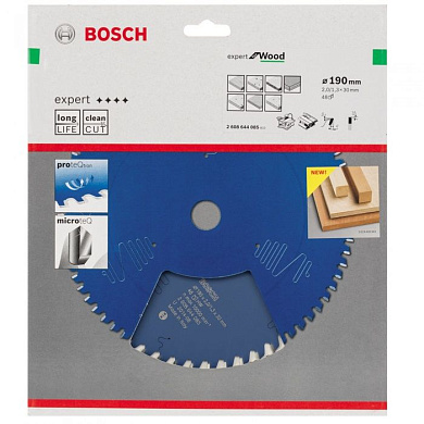 Пильный диск Expert for Wood 190x30 мм Z48 BOSCH 2608644085