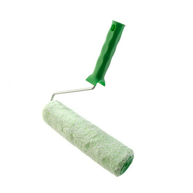 Валик "Работы с древесиной", 250 мм, ворс 12 мм, D - 48 мм, D ручки - 6 мм, микроволокно Сибртех 80247