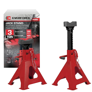 Подставка ремонтная 3 т, 295-425 мм 2 шт. EVERFORCE EF-T43002
