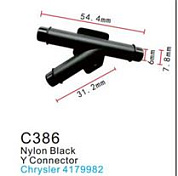 Клипса для крепления внутренней обшивки а/м Крайслер пластиковая, 100 шт Forsage C0386(Chrysler)