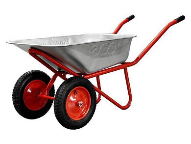 Тачка строительная WB201-2, 90л, 200 кг, 2 пневмоколеса 3.25-8 ECO WB201-2