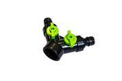 Тройник-разветвитель с регуляторами 3/4'' х 2 штуцера WMC TOOLS WMC-TG7207019-1