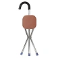 Трость-стул складная 3-х ногая, L трости-850 мм WMC TOOLS WMC-3L(коричневый)