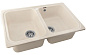 Мойка кухонная из мраморной крошки, бежевый, C02-20 Gerhans