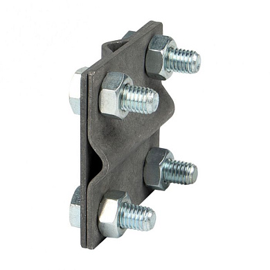 Зажим крестовидный прут-прут (пластина 57x57мм) HZ EKF PROxima lp-g3109