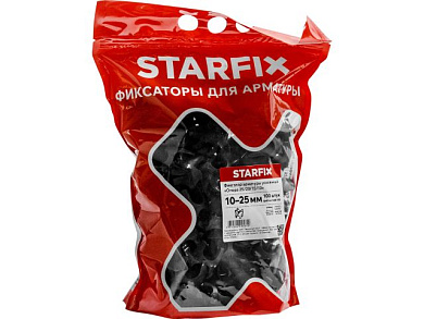 Фиксатор арматуры "Опора 25/20/15/10" 4-18 усиленный, 100 шт в дой-паке Starfix SMD4-17309-100