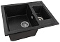 Мойка кухонная из мраморной крошки, черный, C01-22 Gerhans