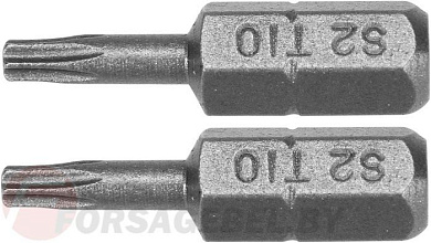 Бита Torx T10x25 мм., 1/4'', 2 шт. AISI S2 Yato YT-77902