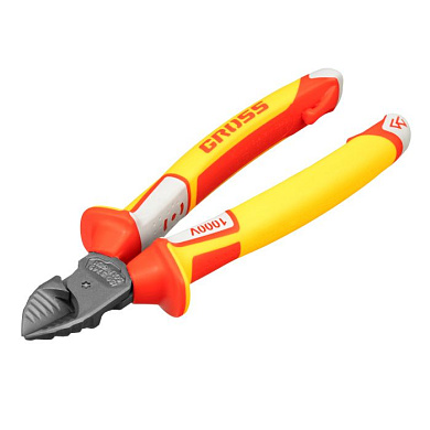 Бокорезы, диэлектрические рукоятки, до 1000 В, трехкомпонентные рукоятки, 180 мм Gross 17582