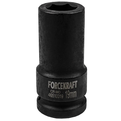 Головка ударная глубокая 19 мм 6-гр 3/4'' ForceKraft FK-46510019
