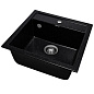 Мойка кухонная из мраморной крошки, черный, A11-22 Gerhans