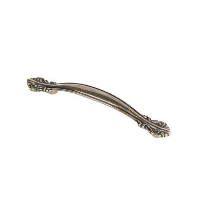 Ручка меб. скоба мет. WERON 128 античная латунь AKS 64505