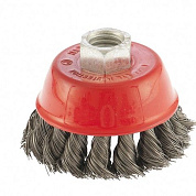 Щетка для УШМ, чашка, крученая проволока 0,35 мм Matrix