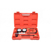 Манометр для измерения утечки в цилиндрах 0-7 bar в наборе с адаптерами, 4 пр H-D HD-73055