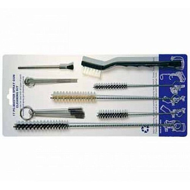 Набор щёток для чистки краскопульта 17пр. Prowin SG-009