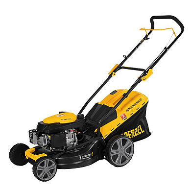 Газонокосилка бензиновая GLD-460, 146 куб.см, ширина 46 см, ручная, 7 уровней, травосборник 50 л Denzel 58802