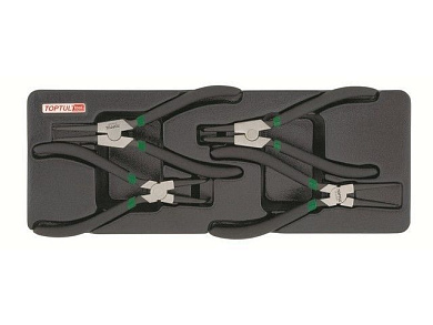 Набор-сет съемники стопорных колец 4 пр.. 136х364мм Toptul GВAT0401