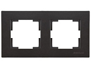 Рамка 2-ая горизонтальная черная, RITA, Mutlusan 22208001284