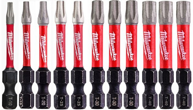 Набор бит Milwaukee Shockwave 38шт в пластиковом кейсе 4932492009