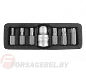 Набор бит TorxTR T25-T55 10 мм L30 мм 7 пр. Yato YT-0416