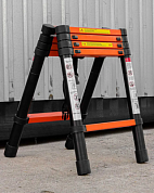 Стремянка телескопическая алюм. бытовая 1.4 м, 5+5 ступ. ISMA ISMA-UP140-2