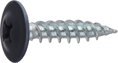 Саморез 4.2х19 мм с прессшайбой, цинк, острый, RAL 7024 1000 шт в карт. уп. Starfix SMC2-39634-1000