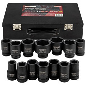 Набор головок ударных глубоких 1'' 14 пр. 6-гр 22-60 мм ForceKraft FK-8152-5MPB