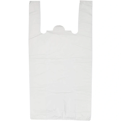 Пакет-майка ПНД, 30x50 см, 15мкм, 100 шт/упак, белый