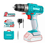 Шуруповерт 12В 1,5ач с 2 аккумулятороми и зарядным устройством TOTAL TDLI1228
