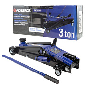 Домкрат подкатной гидравлический 3 т 150-530 мм, с механизмом быстрого подъема и сменной надставкой Forsage F-T83006B