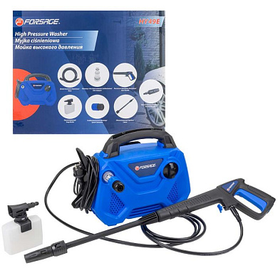 Мойка высокого давления электрическая, 230-240В, 1400Вт, номин.расход 5л/мин. Forsage F-HY49E