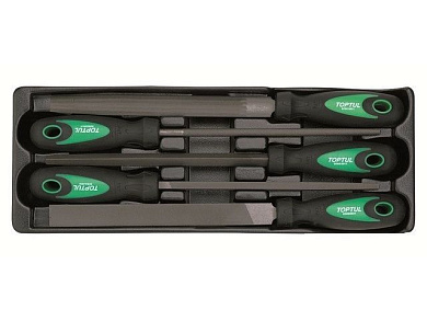 Набор-сет напильников 5шт. 136х364мм Toptul GВAT0501