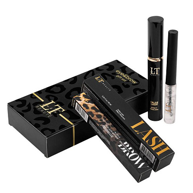 Набор ''Эффектный дуэт, тушь для ресниц с эффектом накладных ресниц и гель для бровей'' La and Te beaute LT-gift(black)