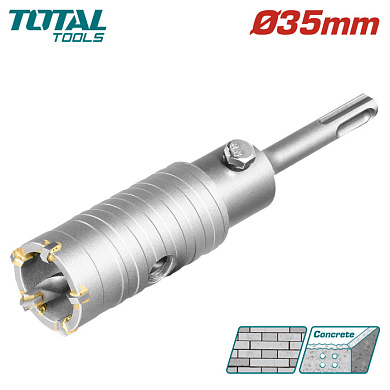 Коронка SDS-plus 35 мм TOTAL TAC430351