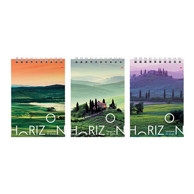 Блокнот "Природа" , 40 листов , ассорти