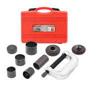 Набор инструментов для снятия и установки шаровых опор, подшипников, сайлентблоков 10 пр., в кейсе ForceKraft FK-909T2