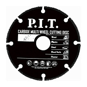 Диск отрезной по дереву для УШМ 125x22,2x1,2 мм 6T PIT ACTW07-0125