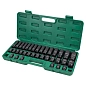 Набор ударных головок 35 пр. 1/2" 6-гр, L38 мм: 8-32 мм, L78 мм: 10-32 мм RockForce RF-4353-5MPB
