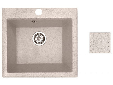 Мойка кухонная из искусственного камня SOLO гранит 500х460 мм, AV Engineering AV500460SGTA