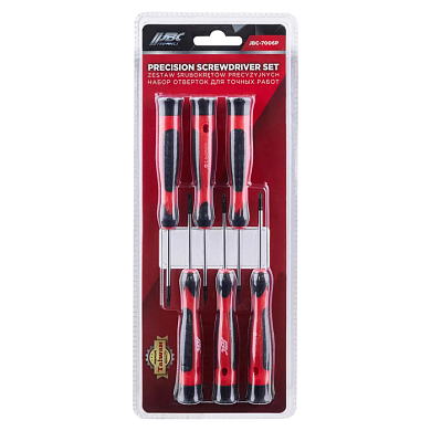 Набор отверток для точных работ SL, PH, PZ, Torx 6 пр JBC JBC-7006P
