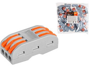 Клемма соединительная проходная СК-223, 2.5 мм2, 50 шт Юпитер JP7201-17