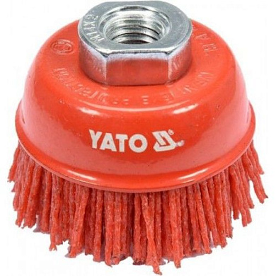 Щетка ''чашка'' нейлоновая 65 мм М14 YATO YT-47785