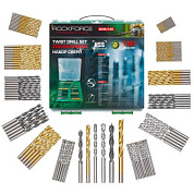 Комбинированный набор сверл 130 пр. по металлу: 1-6, 8, 10 мм, по бетону: 4-6, 8, 10 мм, по дереву: 4-6, 8, 10 мм RockForce RF-924U130